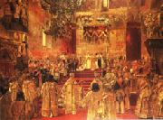 Henri Gervex The Coronation  of Nicholas II painting